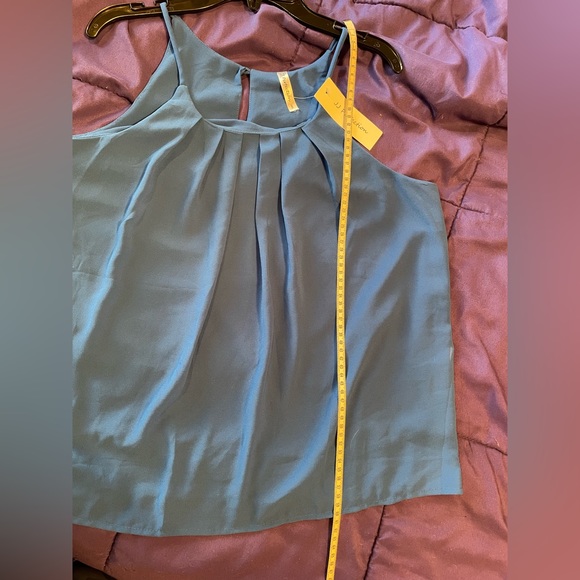 Pleated Blue Dressy Halter NWT - Picture 6 of 6